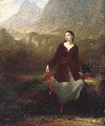 Washington Allston The Spanish Girl in Reverie oil painting reproduction